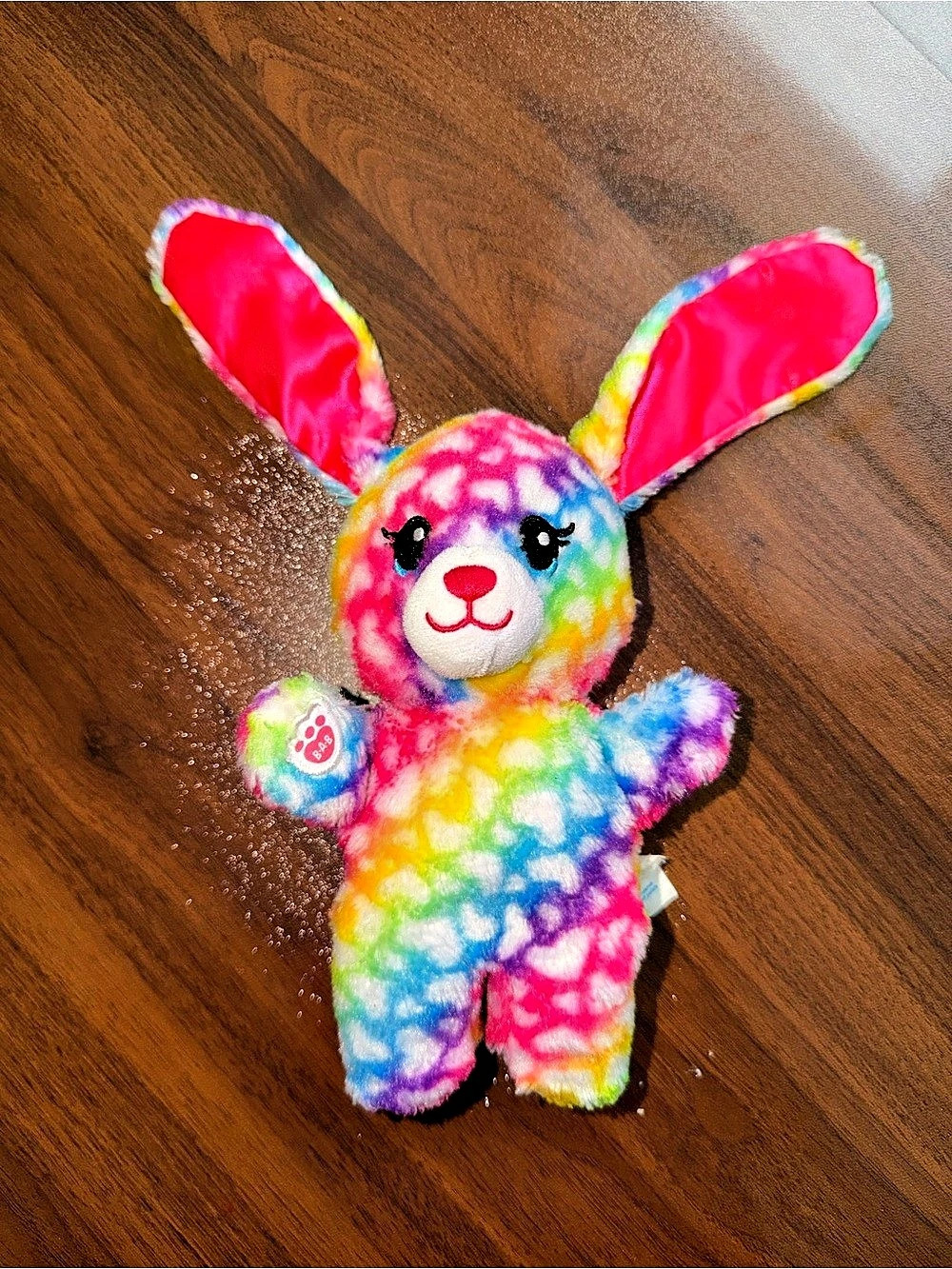 Build-A-Bear Workshop Rainbow Bunny Hearts Plush